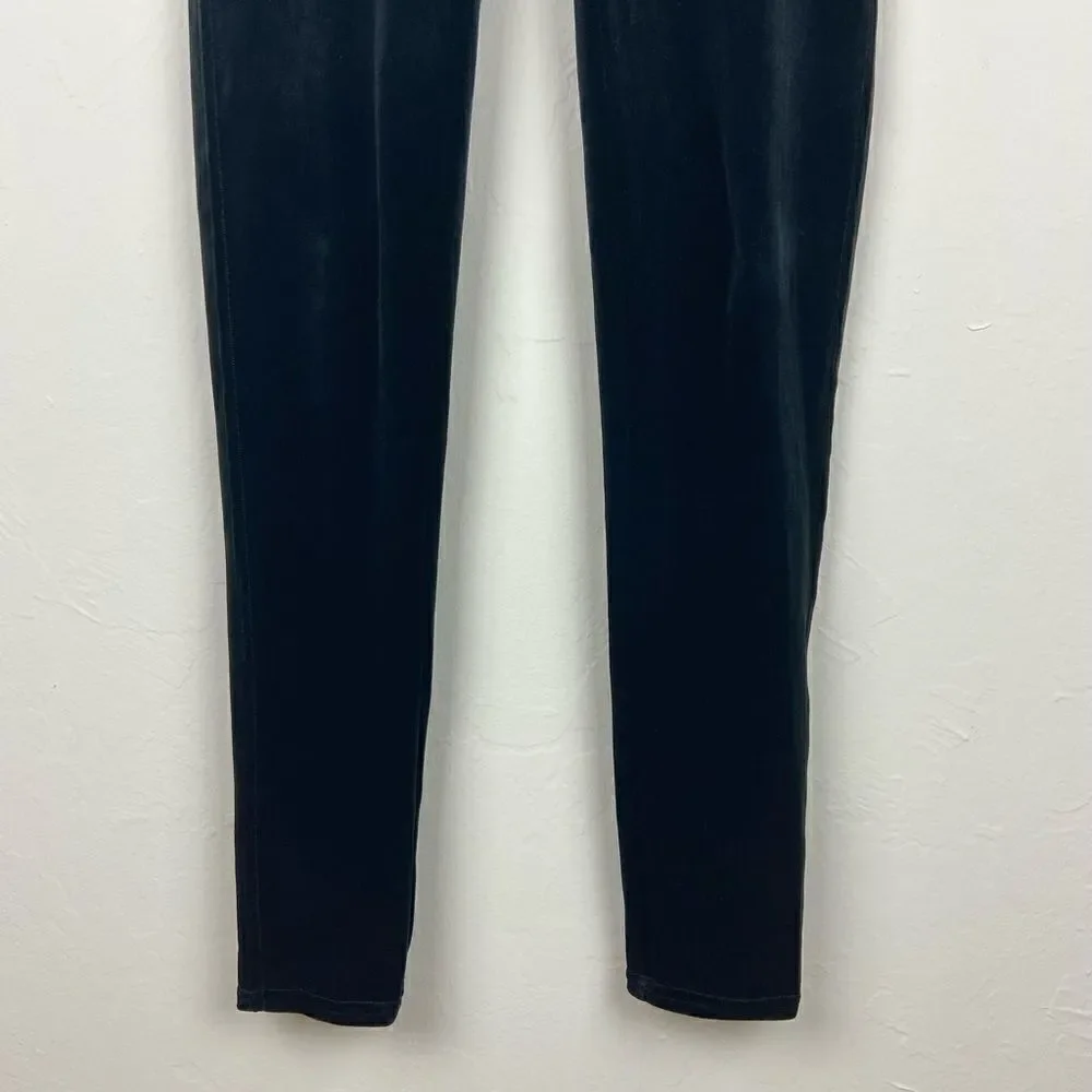Spanx High-Waisted Velvet Seamless Leggings - Black